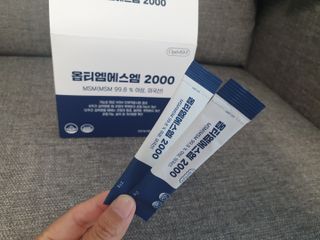 바른비타민 옵티엠에스엠2000 1박스 60포 관절 연골 복합건강기능식품 — 4.5점을 준 리뷰어가 2021년 6월 올린 사용 사진