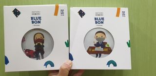 [블루 본 아이노우] 유아용 컬러마스크 40 PCS SET 2중 택 1 — 4점을 준 리뷰어가 2021년 4월 올린 사용 사진