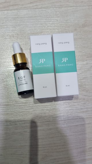랑팡 EGF+FGF 10ppm 리포좀 앰플 원액 10ml — 5점을 준 리뷰어가 2021년 11월 올린 사용 사진