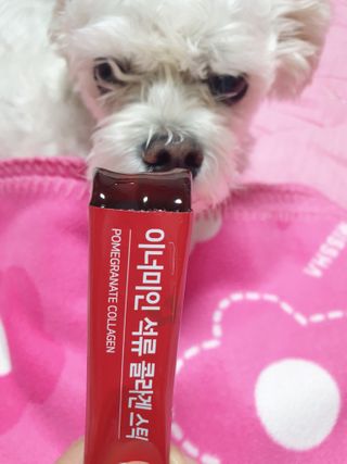 이너미인 석류 콜라겐 스틱 — 5점을 준 리뷰어가 2021년 1월 올린 사용 사진