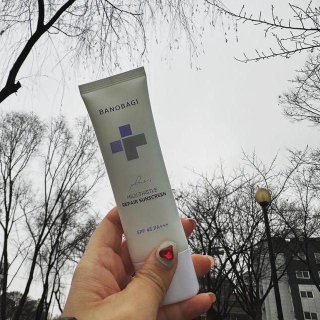 바노바기 밀크씨슬 리페어 시카 선스크린 플러스 50ml 리뷰 사진