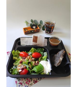 참살이도시락 작심삼일 샐러드도시락 3개 맛보기 새벽배송 또는 택배배송 — 3.5점을 준 리뷰어가 2021년 7월 올린 사용 사진