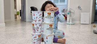 젤리벨리 솜사탕 2종-딸기치즈케이크, 바닐라 — 5점을 준 리뷰어가 2021년 12월 올린 사용 사진