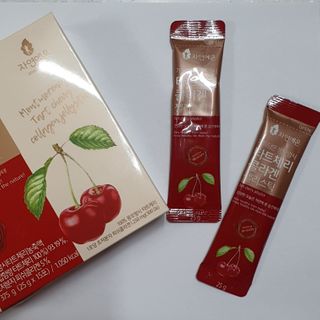 자연에온 가득담은 몽모랑시 타트체리 콜라겐 젤리스틱 — 5점을 준 리뷰어가 2020년 12월 올린 사용 사진