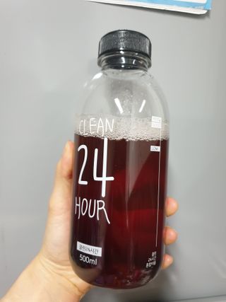 클린24시간 1BOX(5포) + 전용보틀(500ml) — 4점을 준 리뷰어가 2023년 5월 올린 사용 사진