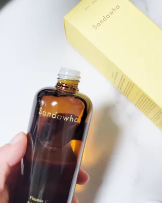 스킨큐어 산다화 비타민c 화이트닝 토너 150ml — 5점을 준 리뷰어가 2022년 2월 올린 사용 사진