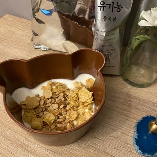 씨알푸드 유기농 쌀 시리얼 390g + 갓 구운 유기농 발아통곡물 150g — 5점을 준 리뷰어가 2021년 12월 올린 사용 사진