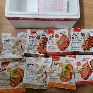 굽네몰 [굽네] 소스가 맛있는 닭가슴살 슬라이스 4종 — 5점을 준 리뷰어가 2021년 4월 올린 사용 사진