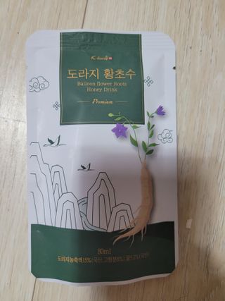 K-doraji K도라지 황초수 목에좋은 도라지 음료 80ml*7봉 — 5점을 준 리뷰어가 2022년 7월 올린 사용 사진