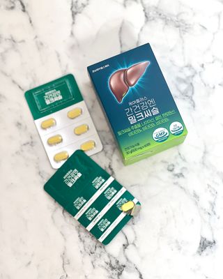 [경남제약헬스케어] 케어플러스 간건강엔 밀크씨슬 500mg 60정/2개월분/비타민B 5종+세레늄 — 5점을 준 리뷰어가 2024년 1월 올린 사용 사진