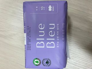 블루블루 유기농 순면 커버 생리대 — 5점을 준 리뷰어가 2021년 1월 올린 사용 사진