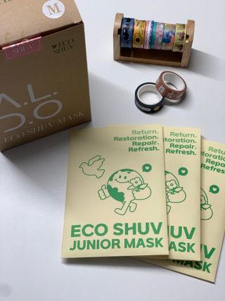 알도(A.L.D.O) 알도 에코슈브 주니어 마스크(중형) — 5점을 준 리뷰어가 2022년 9월 올린 사용 사진