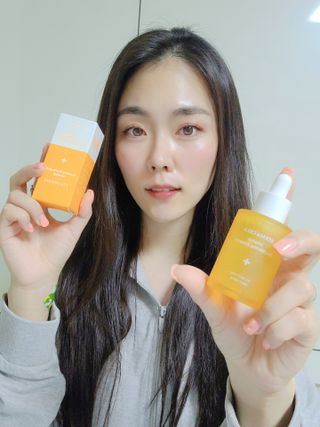 체르엠 스템앤셀 비타민 브라이트닝 에센스 30ml 1개 — 5점을 준 리뷰어가 2021년 7월 올린 사용 사진