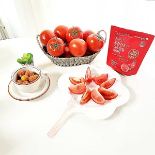 레드닥터 완숙토마토 + 통째로 동결건조한 대추방울토마토 — 5점을 준 리뷰어가 2022년 11월 올린 사용 사진