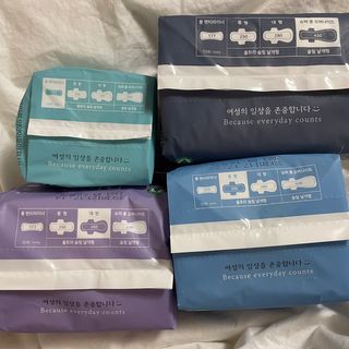 블루블루 유기농 순면 커버 생리대 — 5점을 준 리뷰어가 2021년 1월 올린 사용 사진