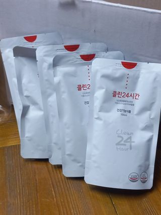 클린24시간 1BOX(5포) + 전용보틀(500ml) — 5점을 준 리뷰어가 2023년 7월 올린 사용 사진