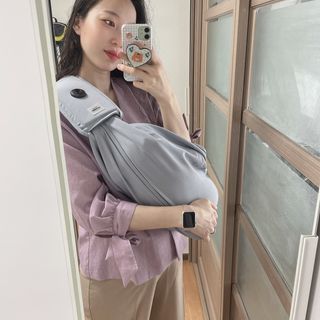 베베누보 다이얼핏 밀착 아기띠 더 이지슬링 Lv1 — 4점을 준 리뷰어가 2021년 5월 올린 사용 사진