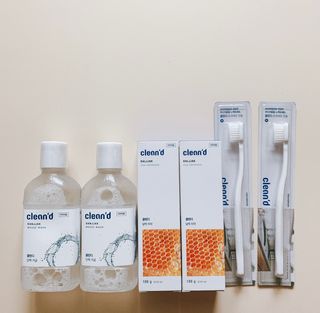 주식회사 클린디 [클린디]🌿민트향으로 상쾌하게, 단짝가글 + 맞춤 칫솔 + 치약 세트🦷 — 5점을 준 리뷰어가 2022년 3월 올린 사용 사진