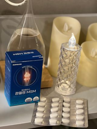 [경남제약헬스케어]케어플러스 관절엔 MSM 1000mg 60정/1개월분/관절/뼈/연골 영양/비타민D+아연/1일2정 — 5점을 준 리뷰어가 2024년 1월 올린 사용 사진