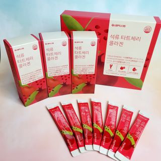 서울약사신협_석류 타트체리 콜라겐_10g x 30포 — 5점을 준 리뷰어가 2021년 8월 올린 사용 사진