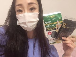 반테린서포터 무릎보호대 — 5점을 준 리뷰어가 2021년 6월 올린 사용 사진