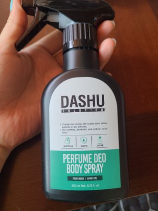 다슈코리아 다슈 솔루션 퍼퓸 데오 바디스프레이 프레쉬 그린 200ml — 3점을 준 리뷰어가 2021년 5월 올린 사용 사진