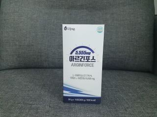 자연에온 아르긴포스 L-아르기닌 5555mg 스틱 15개입 1박스 — 5점을 준 리뷰어가 2021년 4월 올린 사용 사진