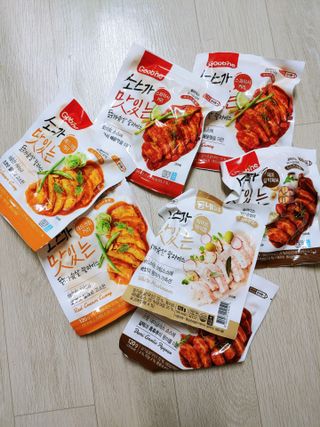 굽네몰 [굽네] 소스가 맛있는 닭가슴살 슬라이스 4종 — 5점을 준 리뷰어가 2021년 4월 올린 사용 사진
