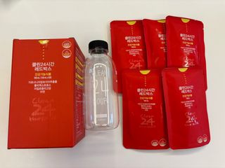 클린24시간 레드박스 1BOX(5포) + 전용보틀(500ml) — 5점을 준 리뷰어가 2024년 2월 올린 사용 사진