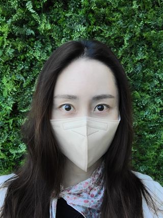애니가드 셋업메베마스크 (대형 4컬러 + 중형 4컬러) — 4점을 준 리뷰어가 2022년 4월 올린 사용 사진