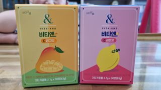 비타앤C 레몬맛, 망고맛 — 5점을 준 리뷰어가 2021년 6월 올린 사용 사진