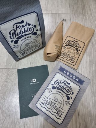 [달리살다] 자연에서 온 천연 비누 소프넛, 프레시버블의 유기농 소프넛 브러쉬 세트 — 5점을 준 리뷰어가 2021년 4월 올린 사용 사진