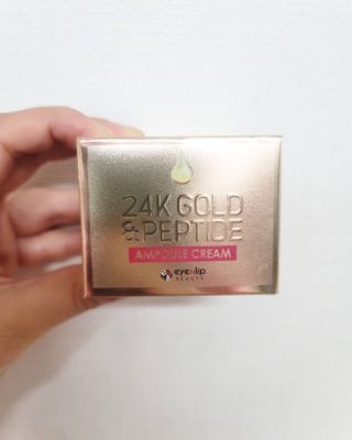 아이앤립 / EYENLIP 아이앤립 24K 골드 N 펩타이드 앰플 크림 — 4점을 준 리뷰어가 2021년 3월 올린 사용 사진