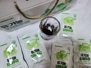 참앤들황토농원 국내산 유기농 양배추를 그대로 담은,  유기농 양배추즙  80ml X 30포 1박스 — 5점을 준 리뷰어가 2023년 3월 올린 사용 사진