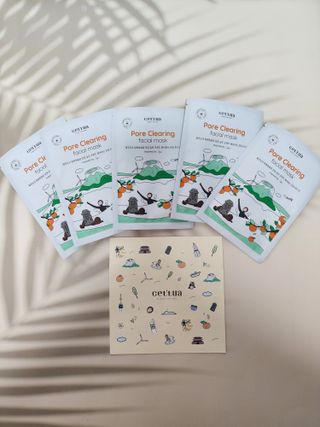 세뚜아(Cettua) [세뚜아] 포어 클리어링 마스크 Cettua Pore Clearing facial mask 5매 — 5점을 준 리뷰어가 2024년 2월 올린 사용 사진
