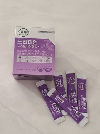 [유산균] 오마이락 프리미엄 포스트바이오틱스 30P — 5점을 준 리뷰어가 2022년 11월 올린 사용 사진