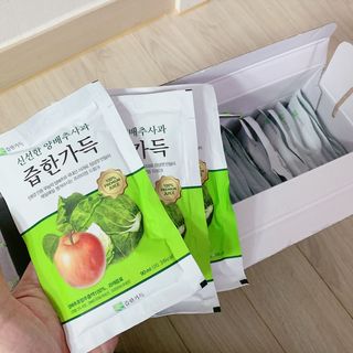 즙한가득 양배추사과즙/석류즙 30포, 선물박스 택1 — 5점을 준 리뷰어가 2022년 1월 올린 사용 사진