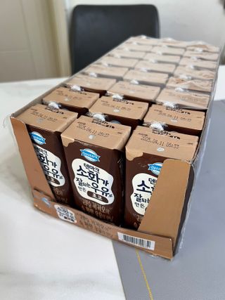 [구매평]덴마크 소화가 잘되는 우유로 만든 초코, 190ml, 24개 — 5점을 준 리뷰어가 2025년 2월 올린 사용 사진
