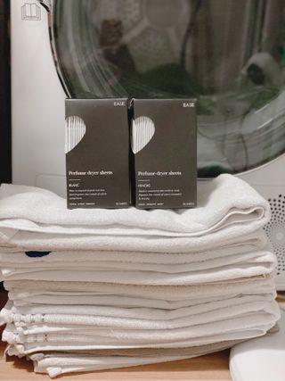 [이즈라이프코스메틱] 퍼퓸 드라이어 시트 히노끼향  or 블랑향 2중 택1 30매 — 5점을 준 리뷰어가 2021년 8월 올린 사용 사진