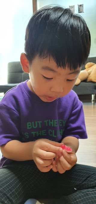 꼬물~탱글 우리 왕꿈틀이가 작아졌어요, 꼬물탱 — 5점을 준 리뷰어가 2021년 10월 올린 사용 사진