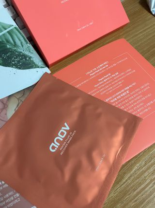 아노브코스메틱스 리커버 마스크팩 — 5점을 준 리뷰어가 2021년 11월 올린 사용 사진