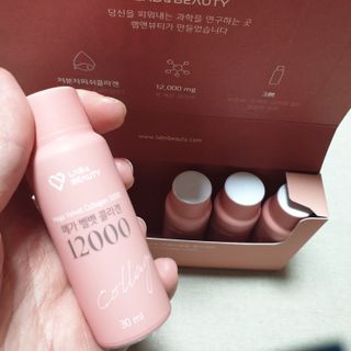 랩앤뷰티 메가 벨벳 콜라겐 12000 — 5점을 준 리뷰어가 2021년 5월 올린 사용 사진