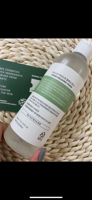 나나스킨 하이드로릴렉싱토너 — 5점을 준 리뷰어가 2021년 5월 올린 사용 사진