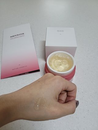 SOONWITH 바이오 수퍼 아쿠아 하이드로 젤 크림 — 5점을 준 리뷰어가 2021년 4월 올린 사용 사진