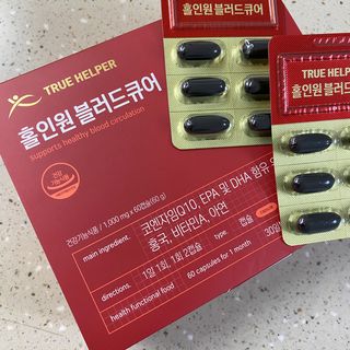 트루헬퍼 홀인원 블러드큐어 혈행+혈압+콜레스테롤 한번에 1박스 1개월 — 5점을 준 리뷰어가 2023년 2월 올린 사용 사진