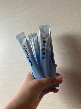 실크가글 실크단백질 함유 구강청결제 11ml 50포 — 5점을 준 리뷰어가 2021년 9월 올린 사용 사진
