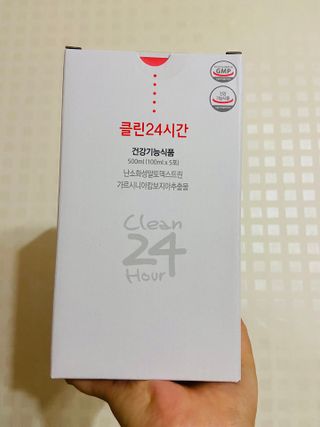 클린24시간 1BOX(5포) + 전용보틀(500ml) — 5점을 준 리뷰어가 2022년 9월 올린 사용 사진
