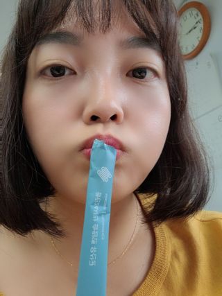 클린24시간 슬림앤유산균 1박스 (3.5g X 15포) — 4점을 준 리뷰어가 2022년 8월 올린 사용 사진