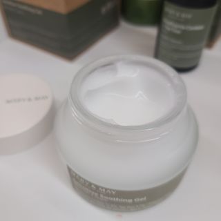 마리엔메이 센서티브 수딩 젤 크림 + 어성초 티트리 추출물 세럼 + 어성초 티트리 모공 클렌징 폼 — 5점을 준 리뷰어가 2021년 9월 올린 사용 사진