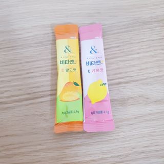 비타앤C 레몬맛, 망고맛 — 5점을 준 리뷰어가 2021년 4월 올린 사용 사진